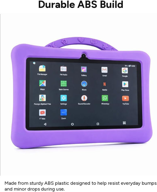 Kids Android Tablet, 7 Inch, 128GB Storage, Octa-Core 1.6GHz, Wi-Fi,