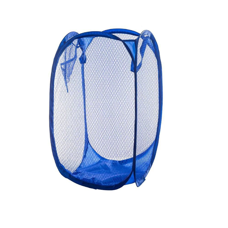Foldable Mesh Laundry Basket, Large Capacity, 23.5x46.5cm